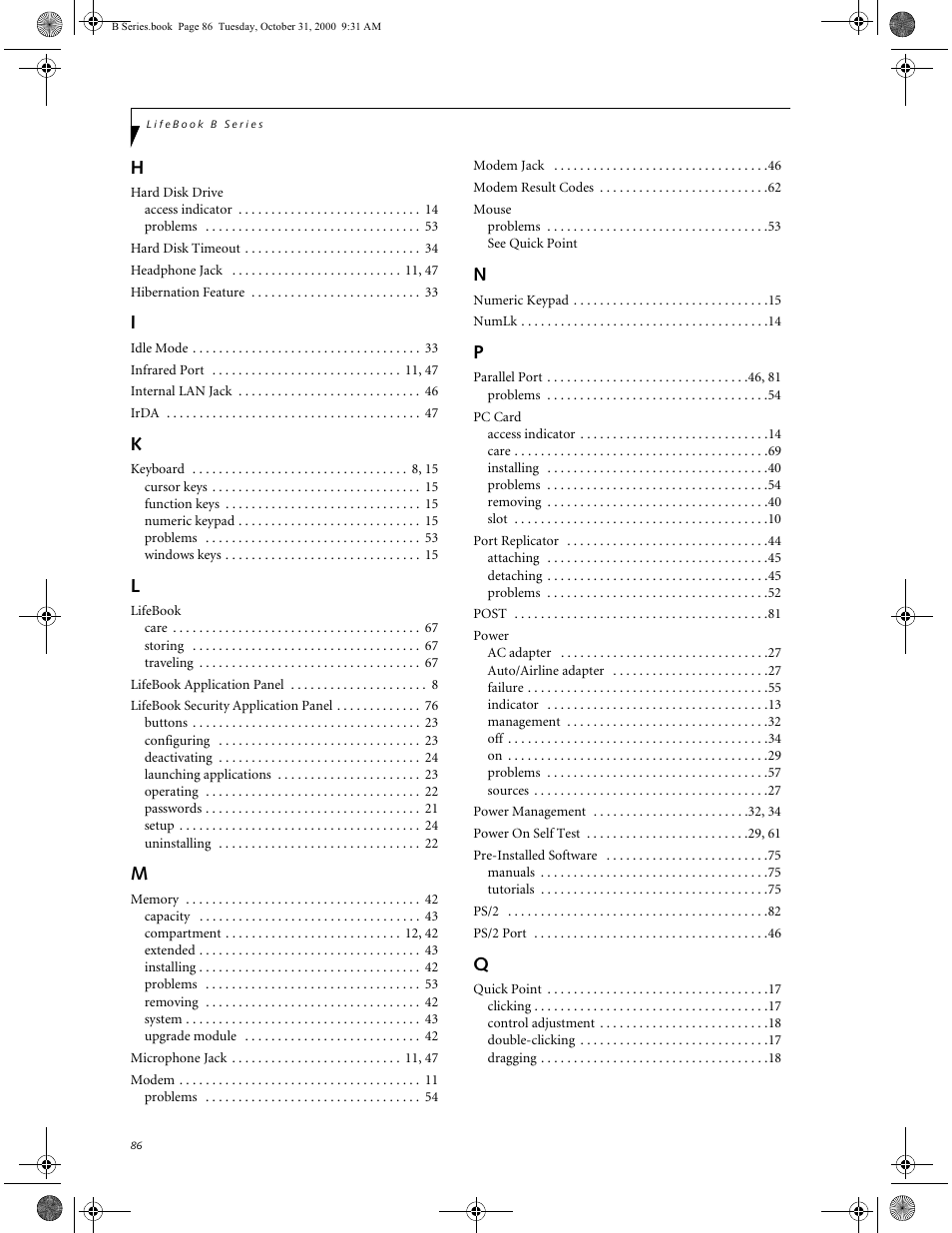 FUJITSU Laptop User Manual | Page 94 / 96