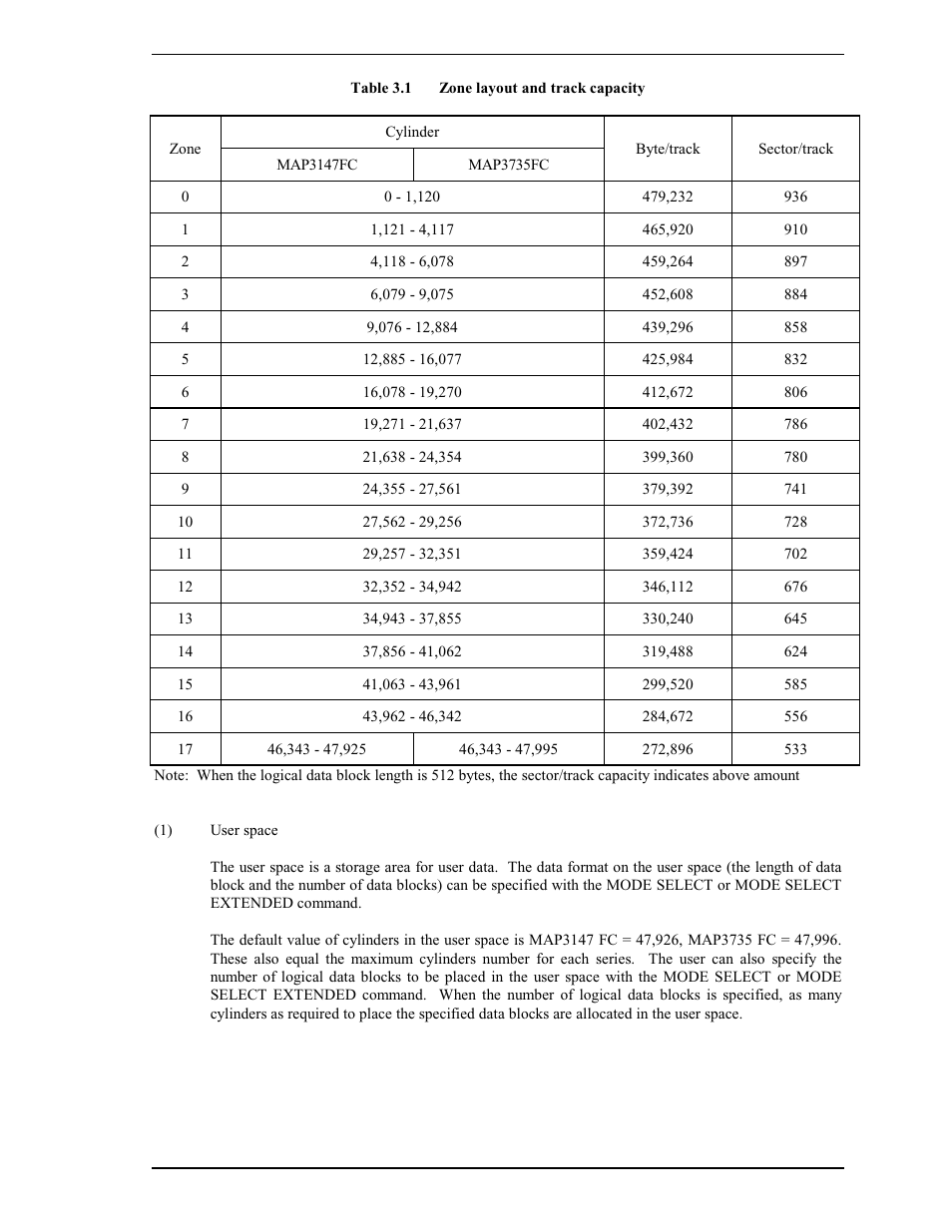 FUJITSU MAP3735FC User Manual | Page 39 / 114