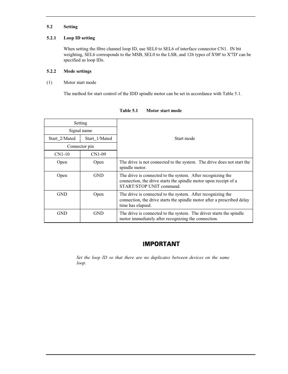 2 setting, 1 loop id setting, 2 mode settings | FUJITSU MAP3735FC User Manual | Page 65 / 114