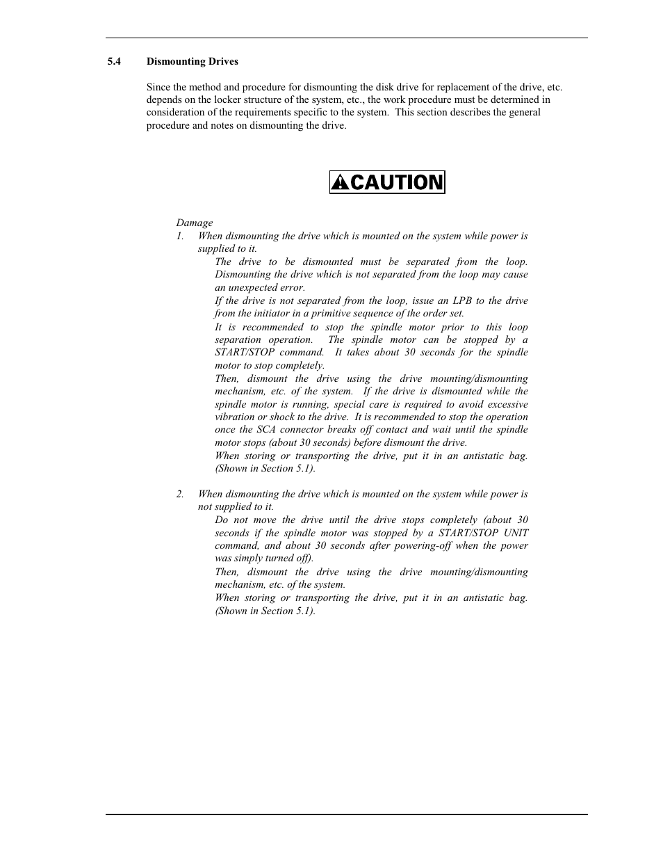 4 dismoun ing drives | FUJITSU MAP3735FC User Manual | Page 67 / 114