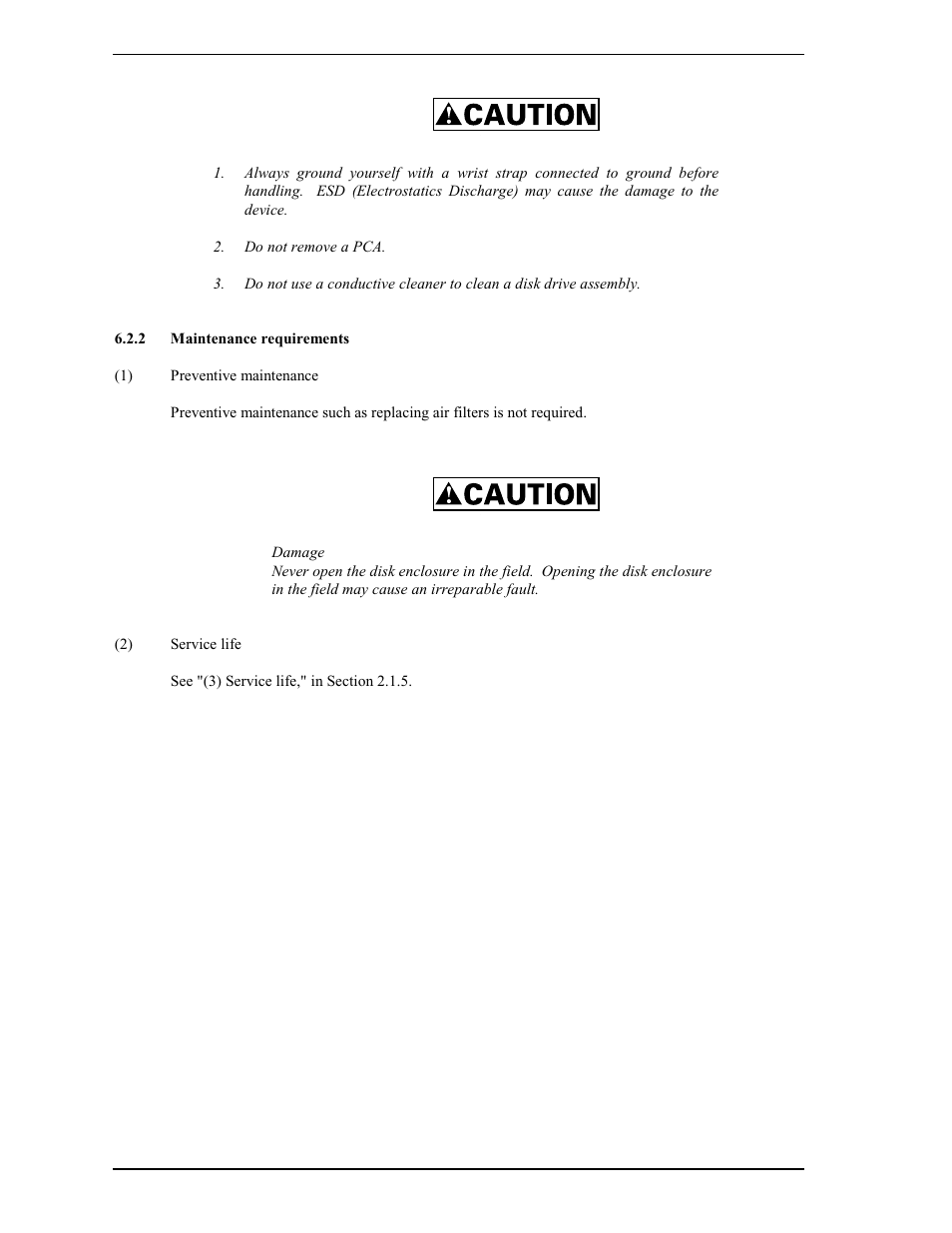 2 maintenance requirements | FUJITSU MAP3735FC User Manual | Page 84 / 114