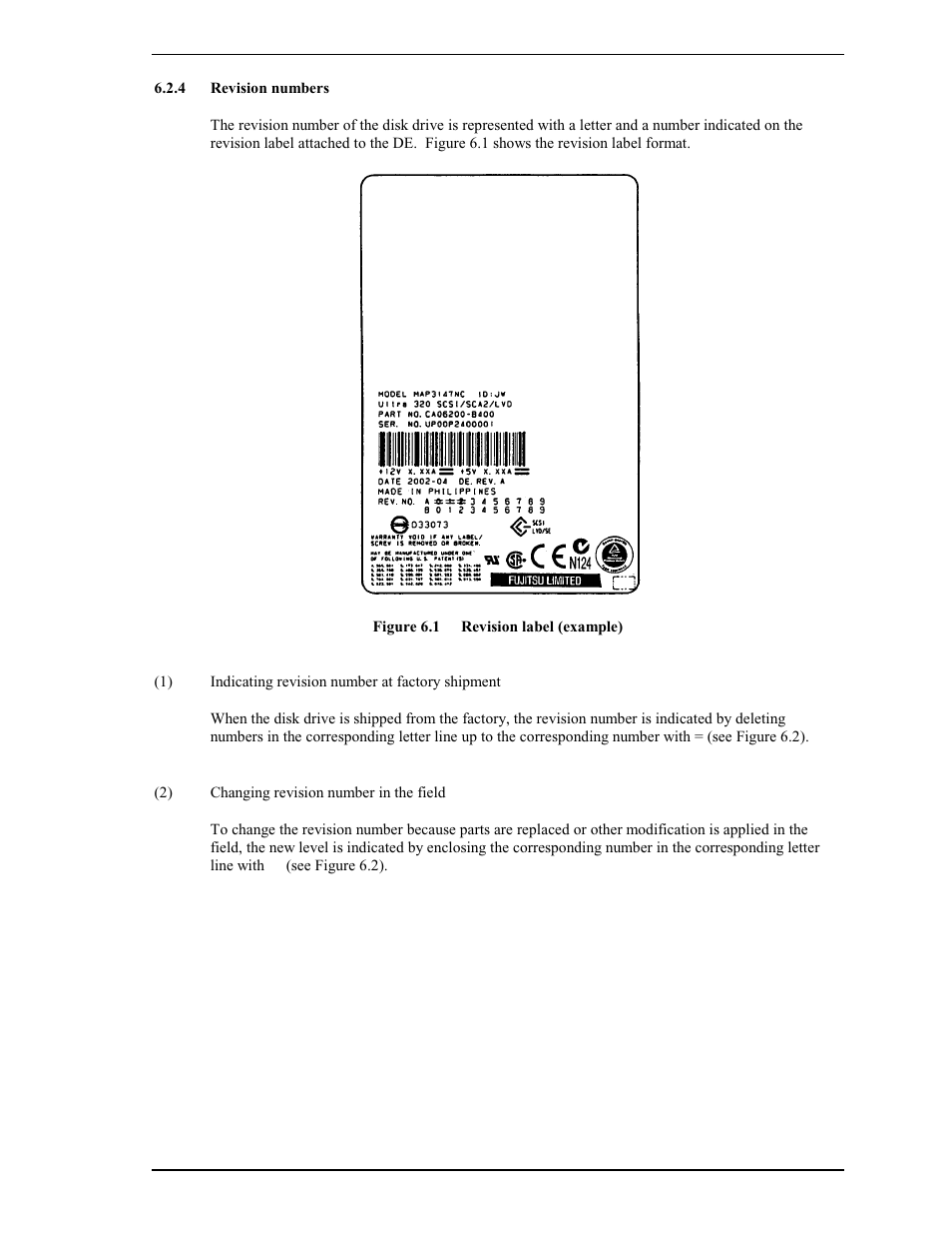 4 revision numbers | FUJITSU MAP3735FC User Manual | Page 87 / 114
