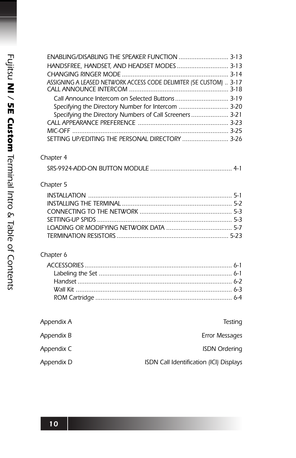 Table of contents 2 | FUJITSU SRS-9924 User Manual | Page 12 / 115