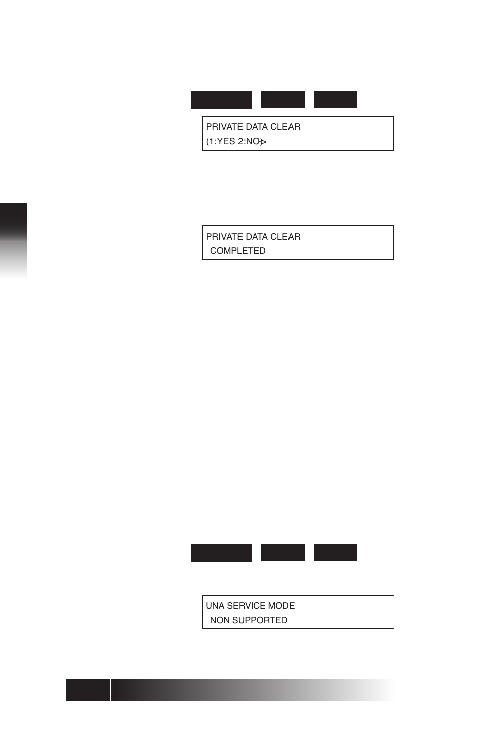 Unanswered call logging (una) -10, Using the ni / 5e custom t erminal set-up | FUJITSU SRS-9924 User Manual | Page 46 / 115