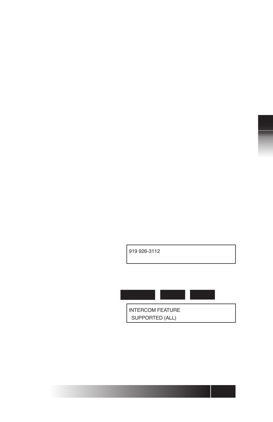 Call announce intercom on selected buttons -19, Using the ni / 5e custom t erminal set-up | FUJITSU SRS-9924 User Manual | Page 55 / 115