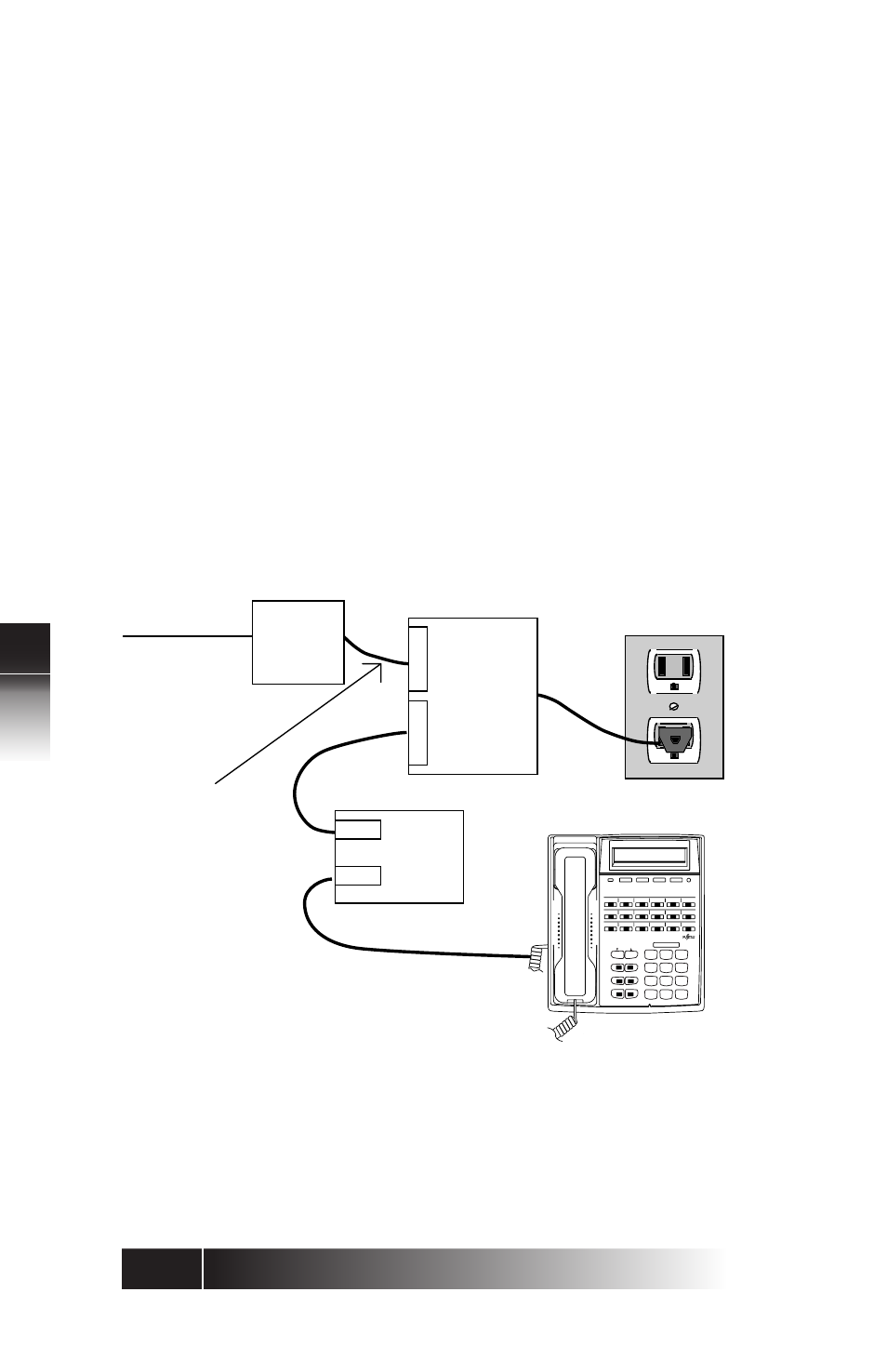 Installing the terminal -2, Ni / 5e custom t erminal installation, Figure 5-1: power connections | 8 wire, 8 wire 2 wire or 4 wire (ps off) isdn set (ta), Line term | FUJITSU SRS-9924 User Manual | Page 70 / 115