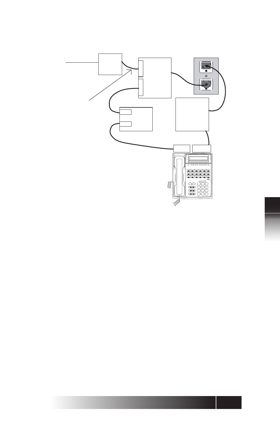 Connecting to the network -3 setting-up spids -3, Ni / 5e custom t erminal installation, Figure 5-2: power connections | 8 wire | FUJITSU SRS-9924 User Manual | Page 71 / 115