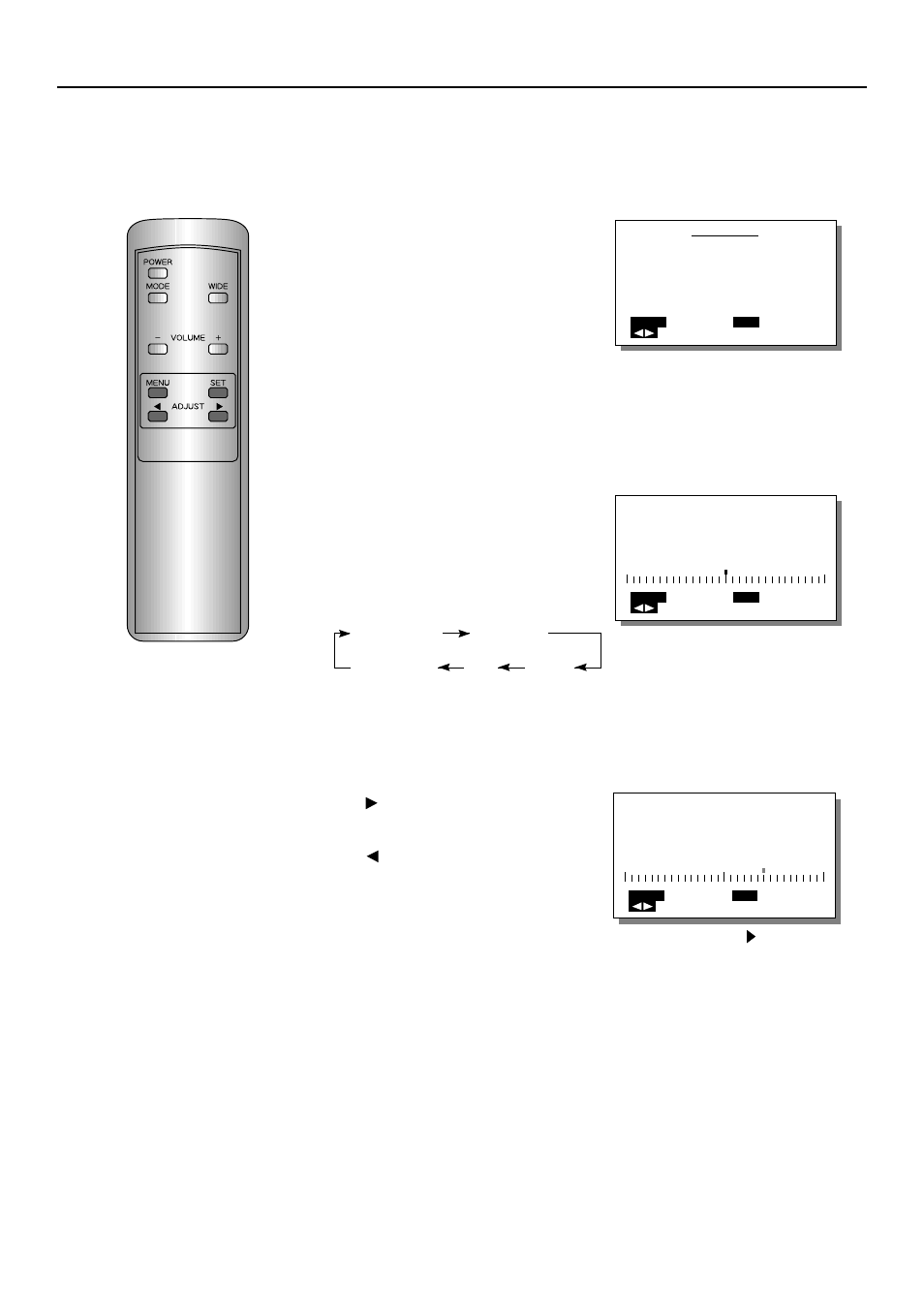 Adjustments, Video mode, Video adjustments | Video adjustments (video mode), 24 example: adjusting the brightness | FUJITSU PDS4207W-H User Manual | Page 24 / 44