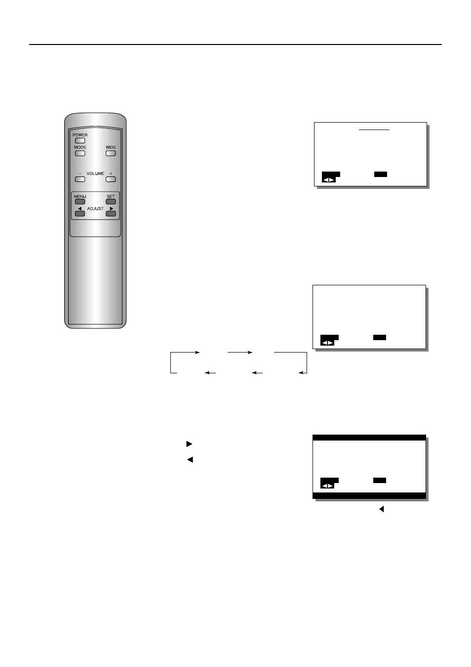 Screen adjustments, Screen adjustment (rgb mode), 34 example: adjusting the height of the screen | FUJITSU PDS4207W-H User Manual | Page 34 / 44