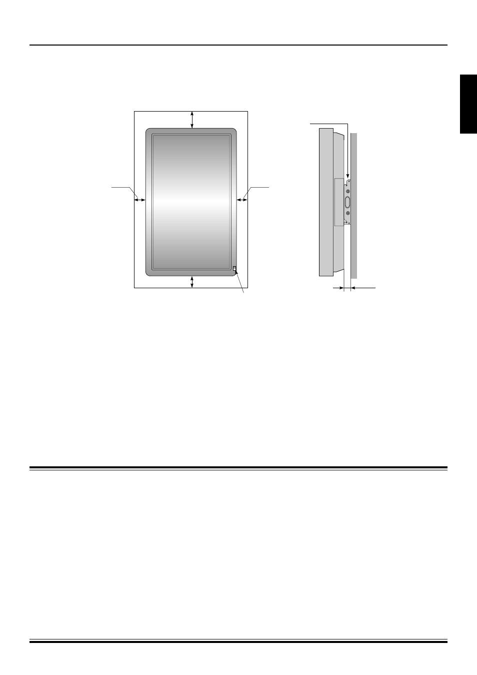 English when wall-mounting unit used (vertically) | FUJITSU PDS4207W-H User Manual | Page 9 / 44