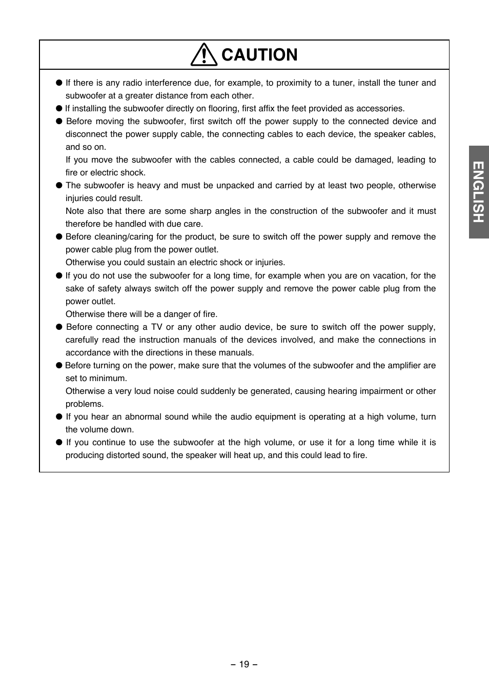 Caution, English | FUJITSU TD725SW User Manual | Page 5 / 14