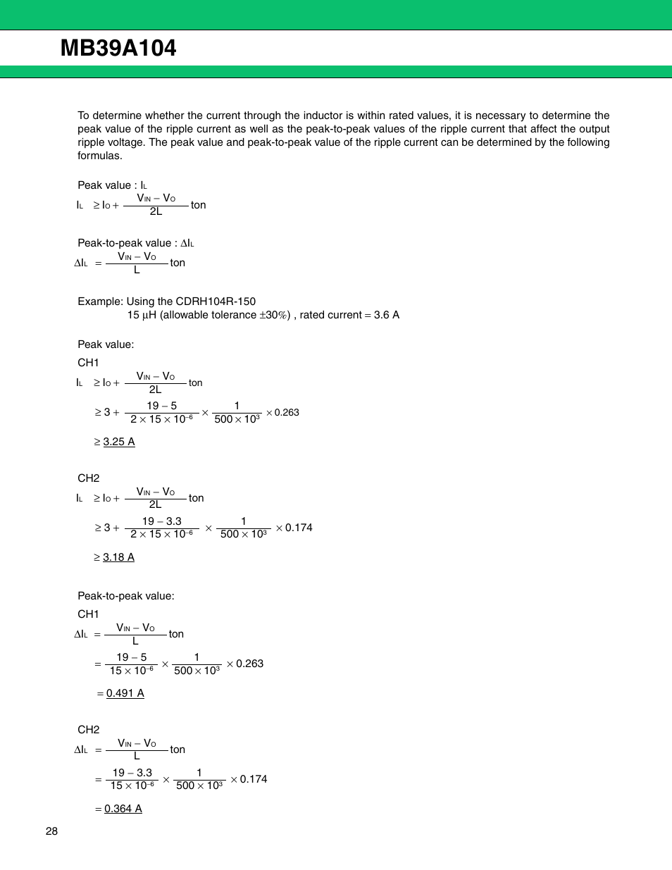 FUJITSU MB39A104 User Manual | Page 28 / 40