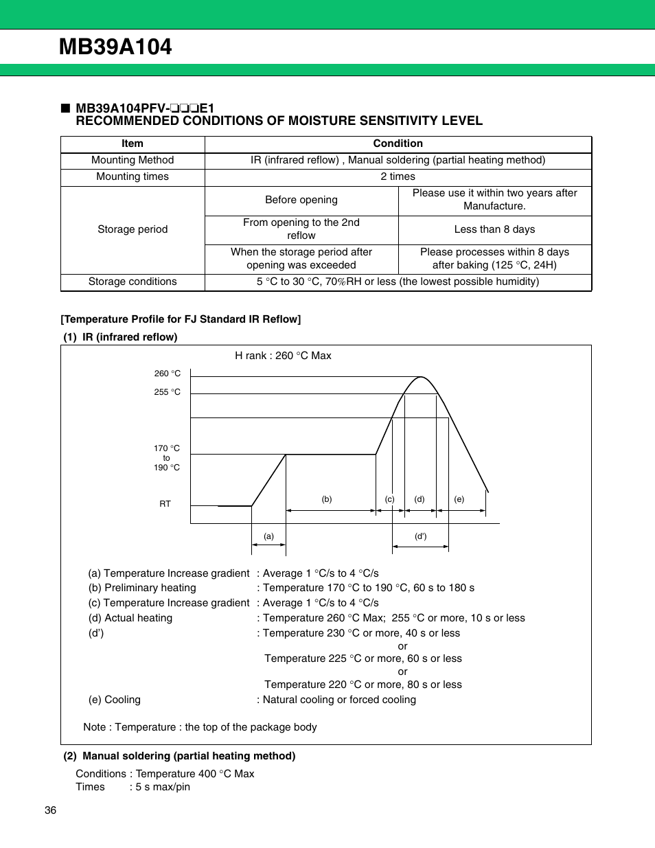 FUJITSU MB39A104 User Manual | Page 36 / 40