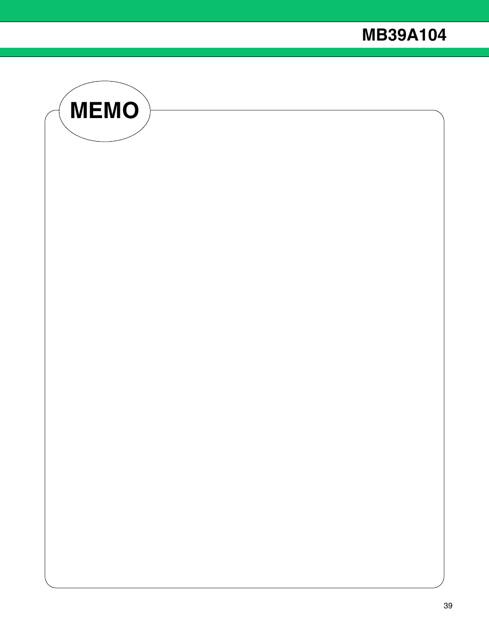 FUJITSU MB39A104 User Manual | Page 39 / 40
