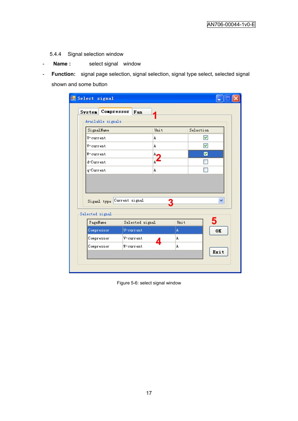 Signal selection window | FUJITSU FM3 32-Bit Microcontroller MB9B300A User Manual | Page 18 / 56