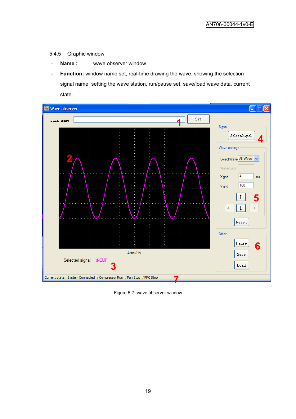 Graphic window | FUJITSU FM3 32-Bit Microcontroller MB9B300A User Manual | Page 20 / 56