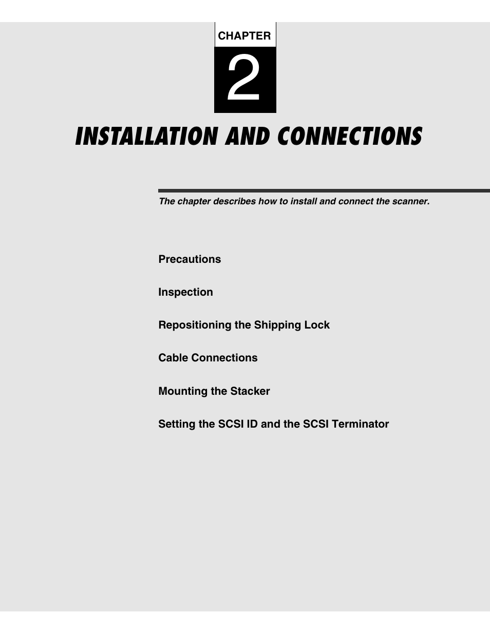 Installation and connections | FUJITSU C150-E146-02EN User Manual | Page 25 / 100