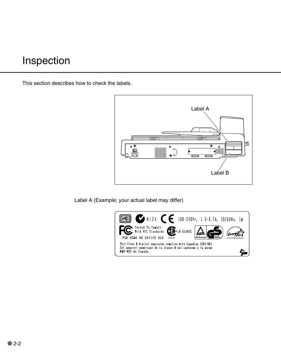 Inspection | FUJITSU C150-E146-02EN User Manual | Page 27 / 100