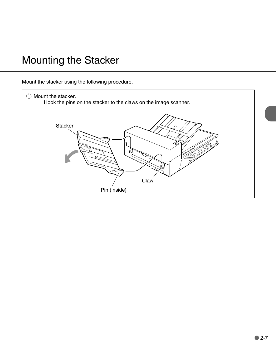 Mounting the stacker | FUJITSU C150-E146-02EN User Manual | Page 32 / 100