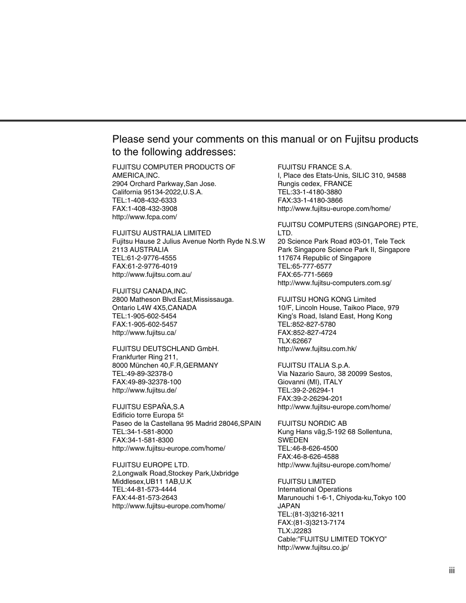 FUJITSU C150-E146-02EN User Manual | Page 5 / 100