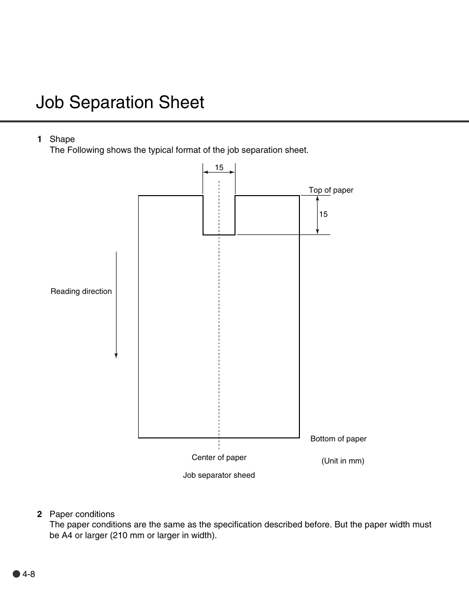 Job separation sheet | FUJITSU C150-E146-02EN User Manual | Page 57 / 100