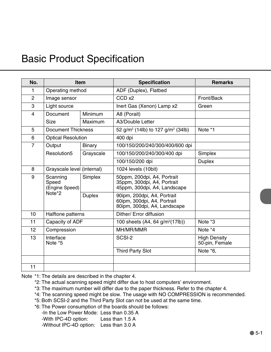 Basic product specification | FUJITSU C150-E146-02EN User Manual | Page 59 / 100