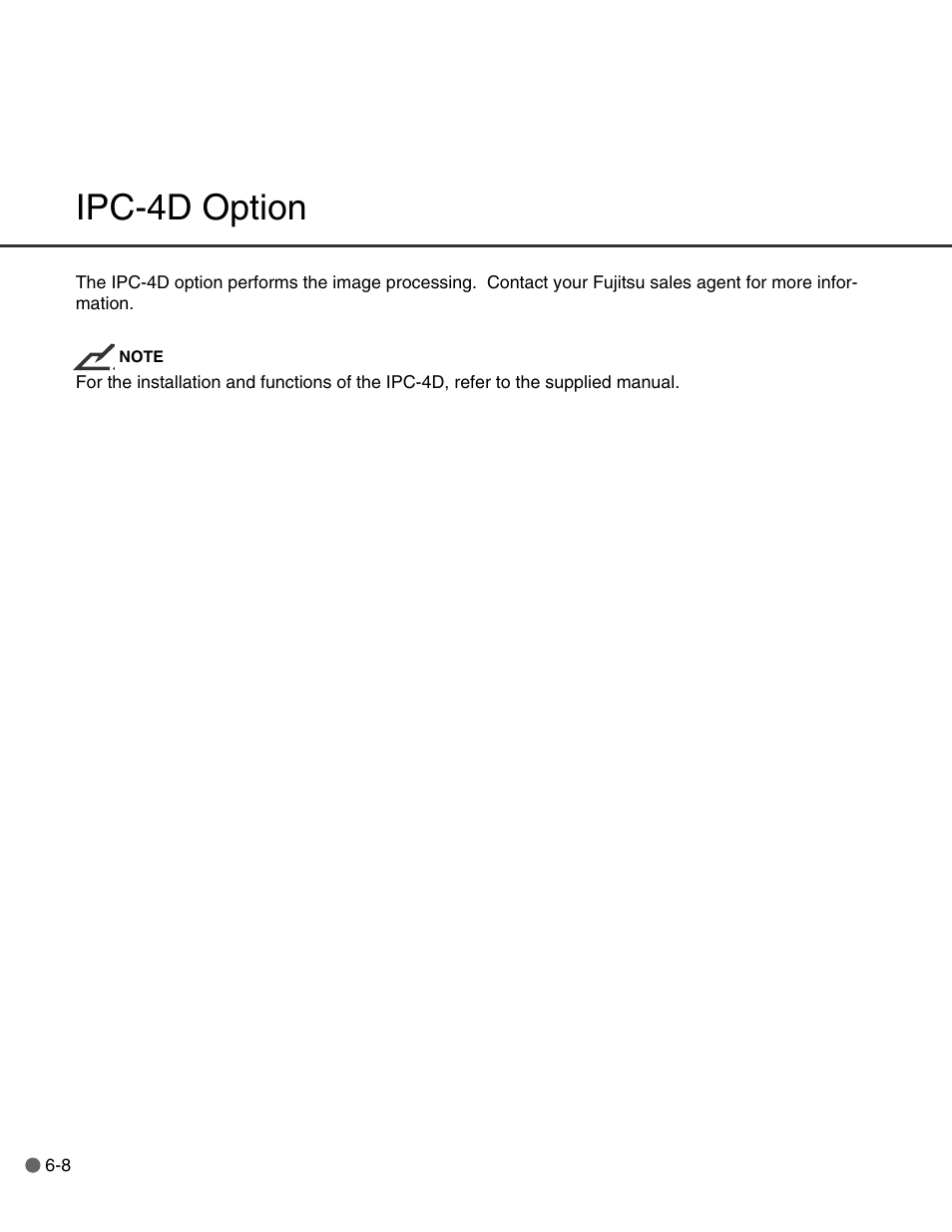 Ipc-4d option | FUJITSU C150-E146-02EN User Manual | Page 71 / 100