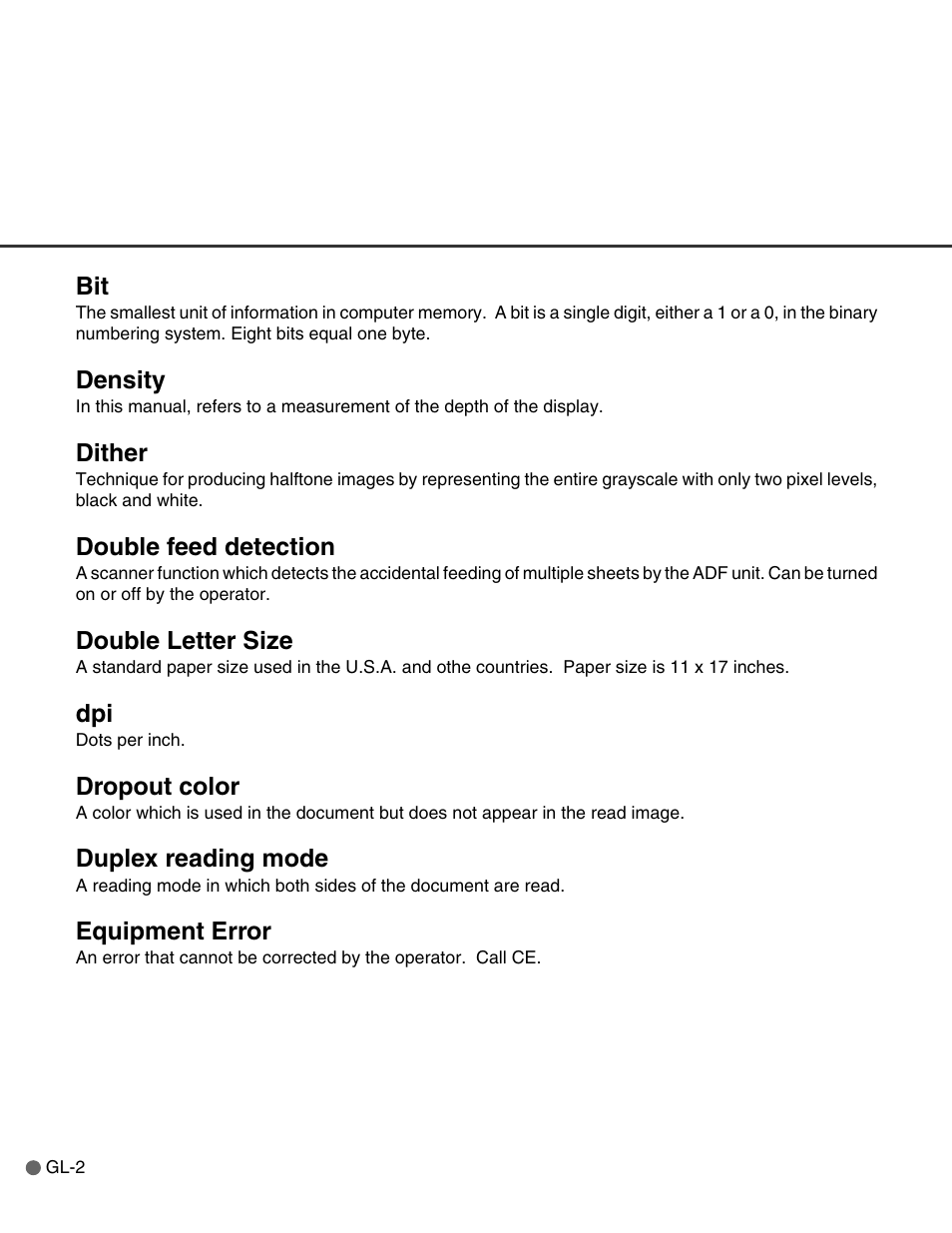 Density, Dither, Double feed detection | Double letter size, Dropout color, Duplex reading mode, Equipment error | FUJITSU C150-E146-02EN User Manual | Page 88 / 100