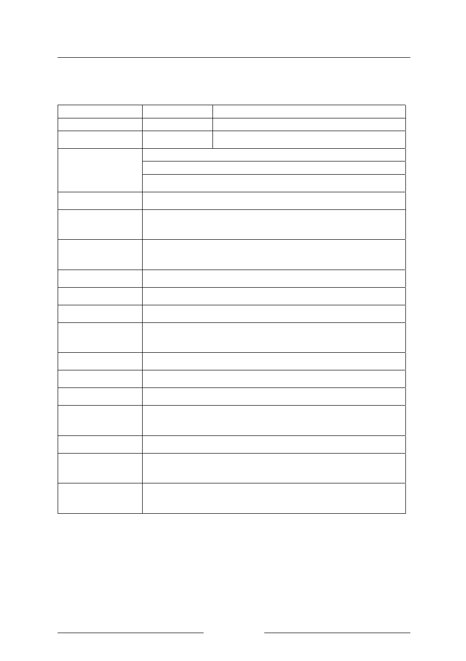 Specifications | FUJITSU TE988G User Manual | Page 15 / 16