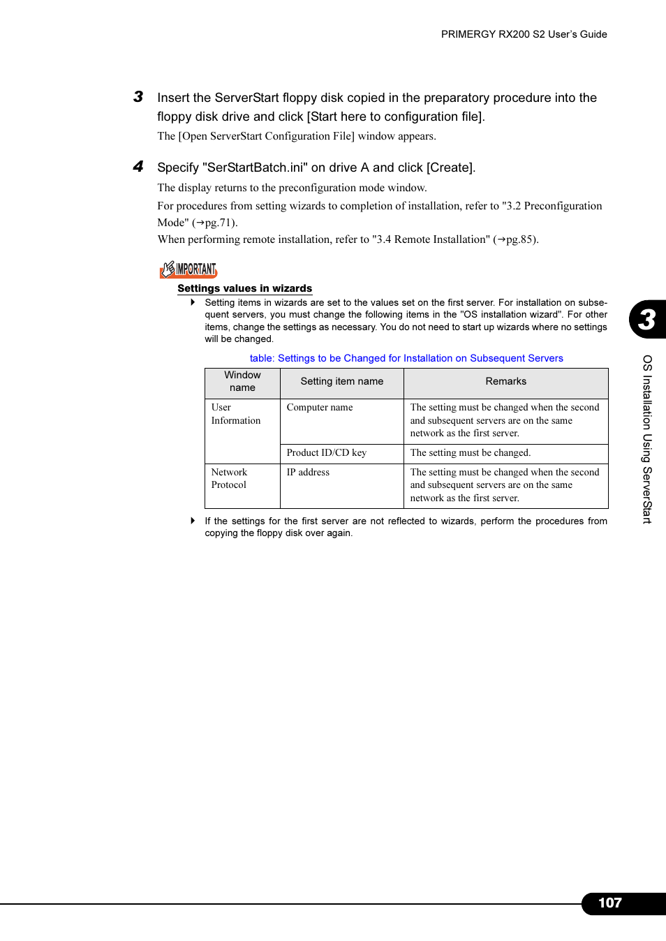 FUJITSU Primergy RX200 S2 User Manual | Page 107 / 307