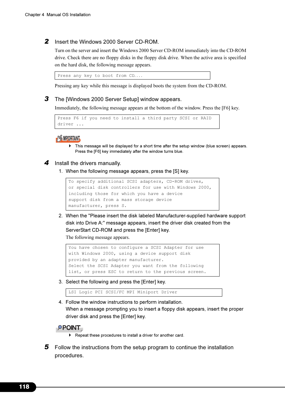 FUJITSU Primergy RX200 S2 User Manual | Page 118 / 307