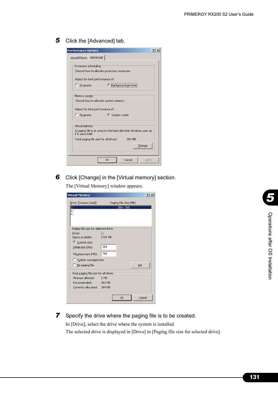 FUJITSU Primergy RX200 S2 User Manual | Page 131 / 307