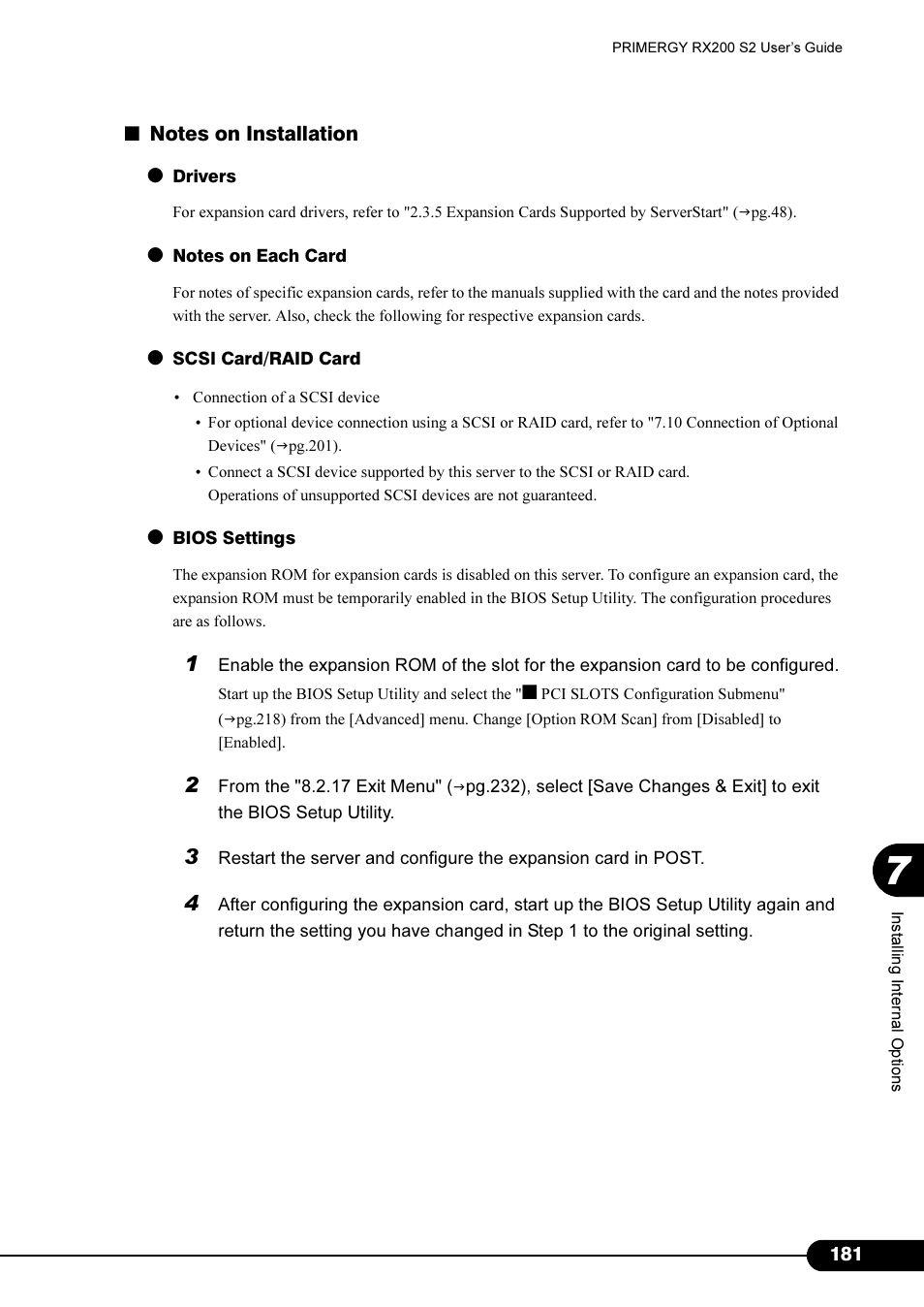 FUJITSU Primergy RX200 S2 User Manual | Page 181 / 307