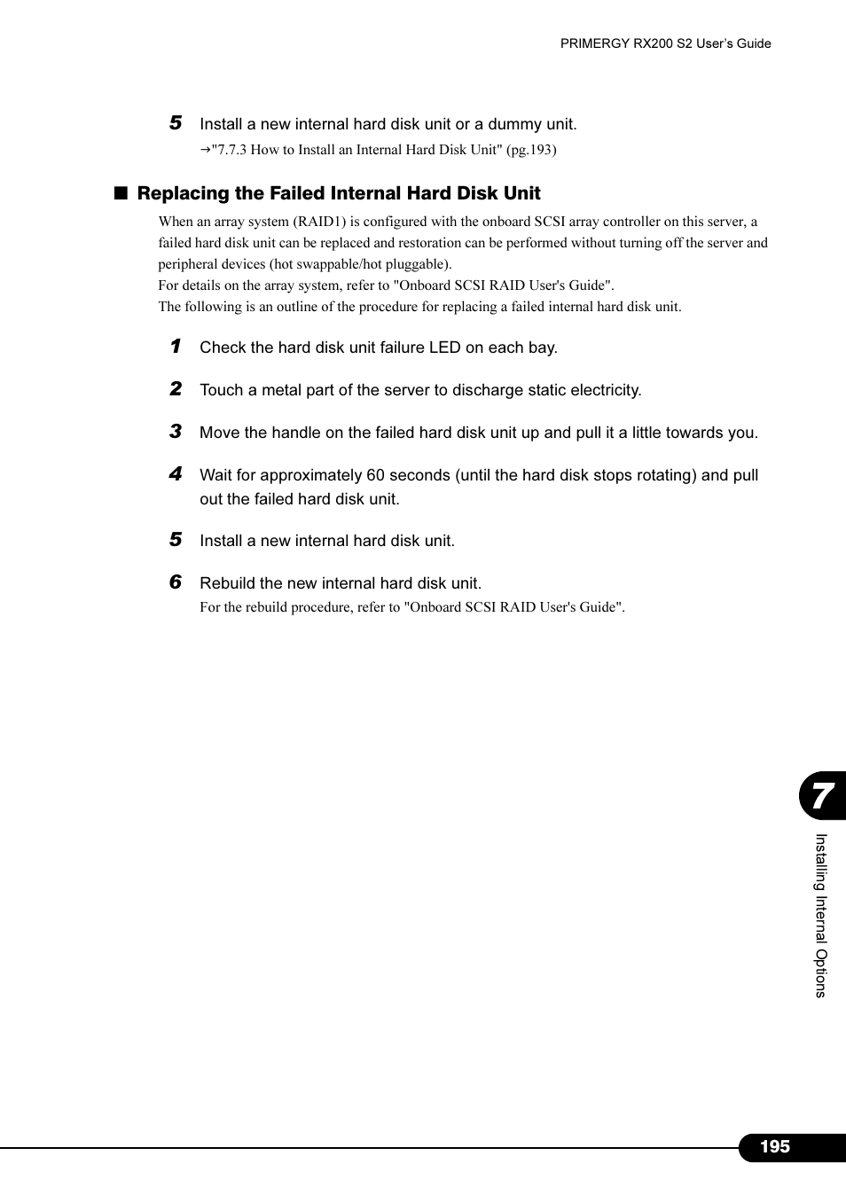 FUJITSU Primergy RX200 S2 User Manual | Page 195 / 307