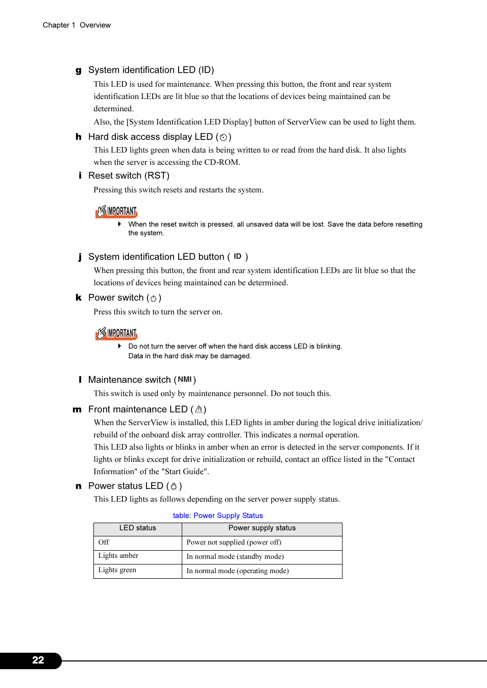 FUJITSU Primergy RX200 S2 User Manual | Page 22 / 307