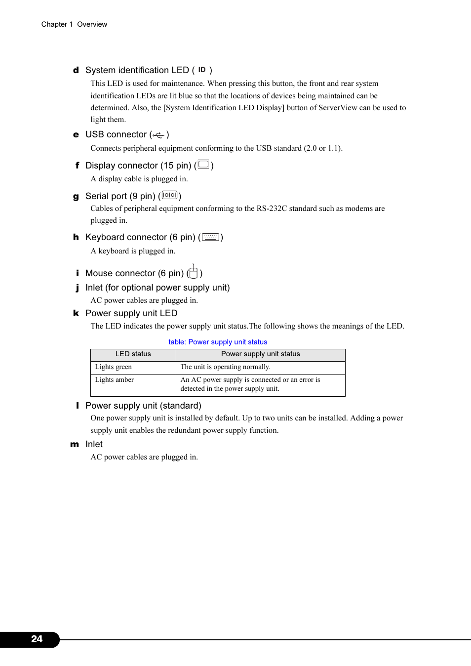 FUJITSU Primergy RX200 S2 User Manual | Page 24 / 307