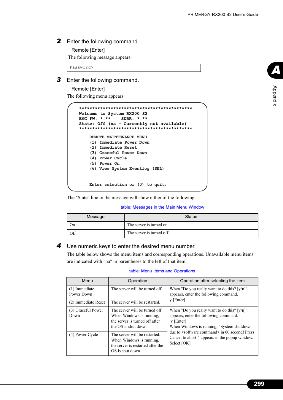 FUJITSU Primergy RX200 S2 User Manual | Page 299 / 307