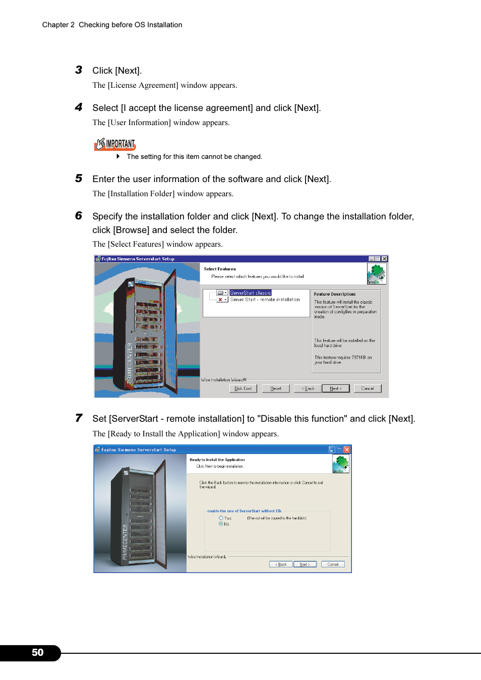 FUJITSU Primergy RX200 S2 User Manual | Page 50 / 307