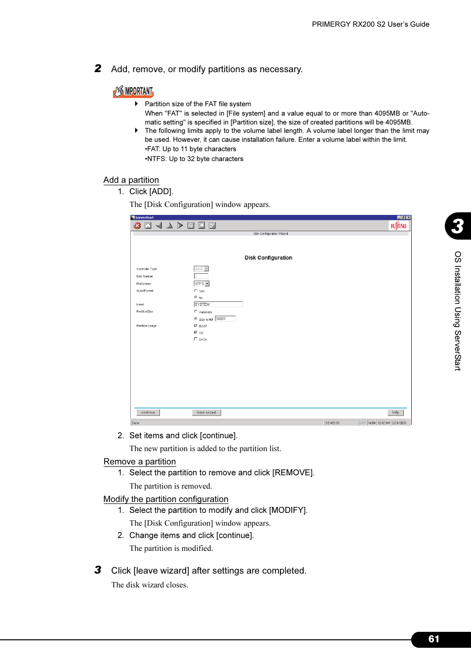 FUJITSU Primergy RX200 S2 User Manual | Page 61 / 307