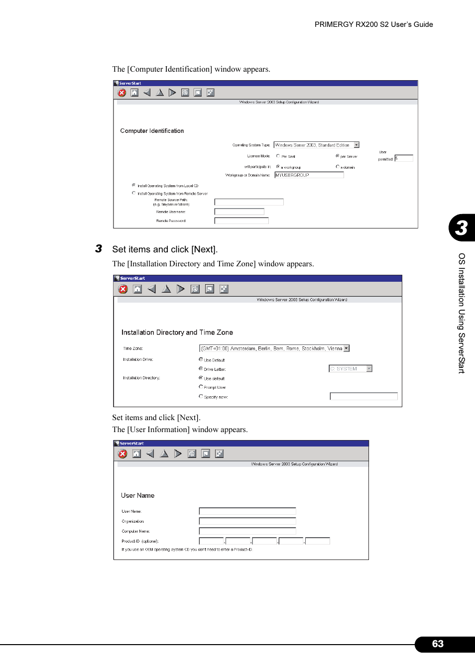 FUJITSU Primergy RX200 S2 User Manual | Page 63 / 307