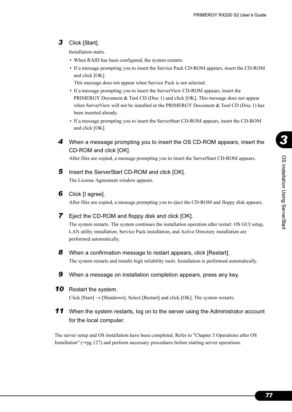 FUJITSU Primergy RX200 S2 User Manual | Page 77 / 307