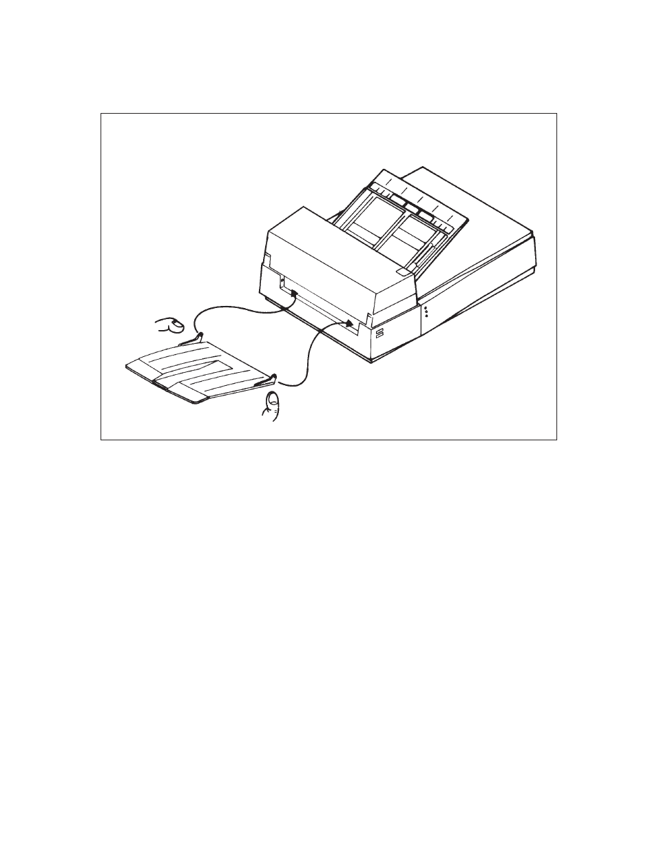 4 mounting the stacker, Mounting the stacker -5 | FUJITSU M3093DE User Manual | Page 21 / 51