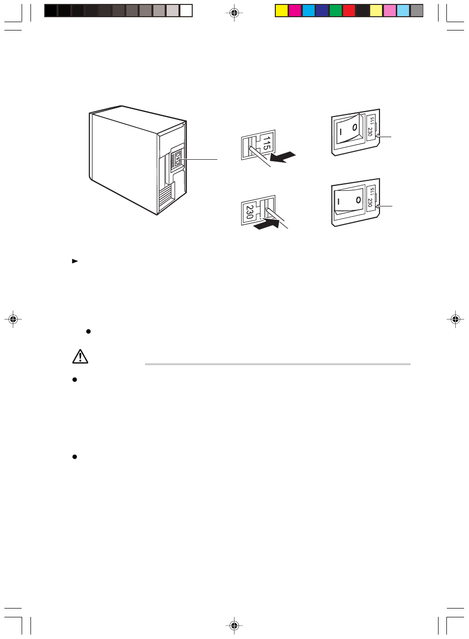 Connecting the pc to the mains voltage, Caution | FUJITSU DESKPOWER P310 User Manual | Page 21 / 56