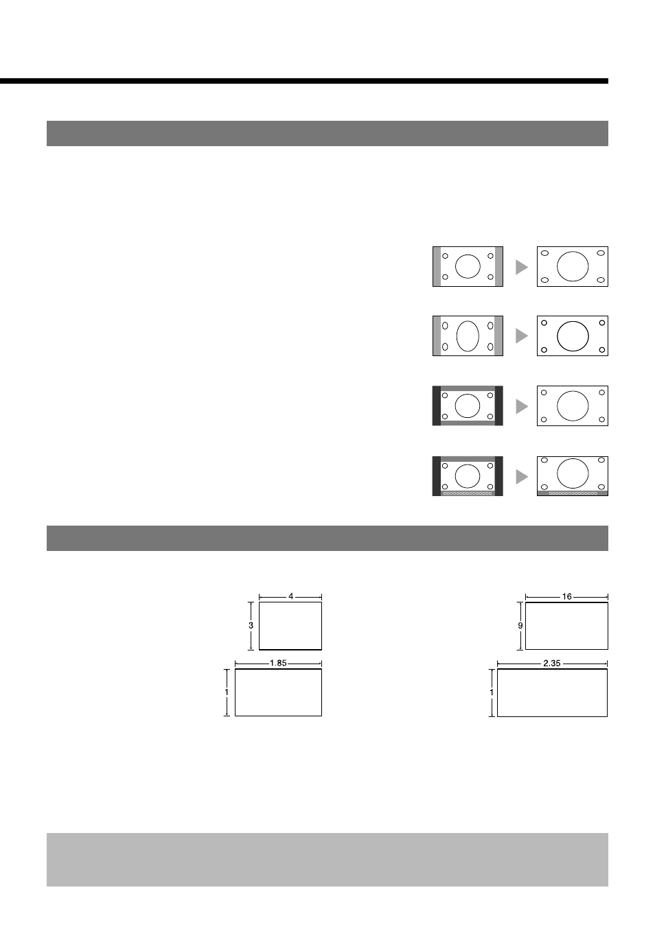 Screen size aspect ratio | FUJITSU PDS4234W User Manual | Page 19 / 48