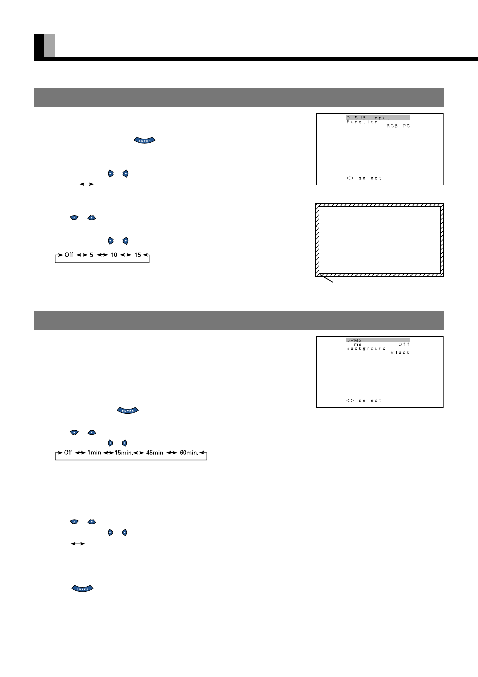 Other adjustments (features menu)(continued), Input terminal, Others menu | FUJITSU PDS4234W User Manual | Page 36 / 48