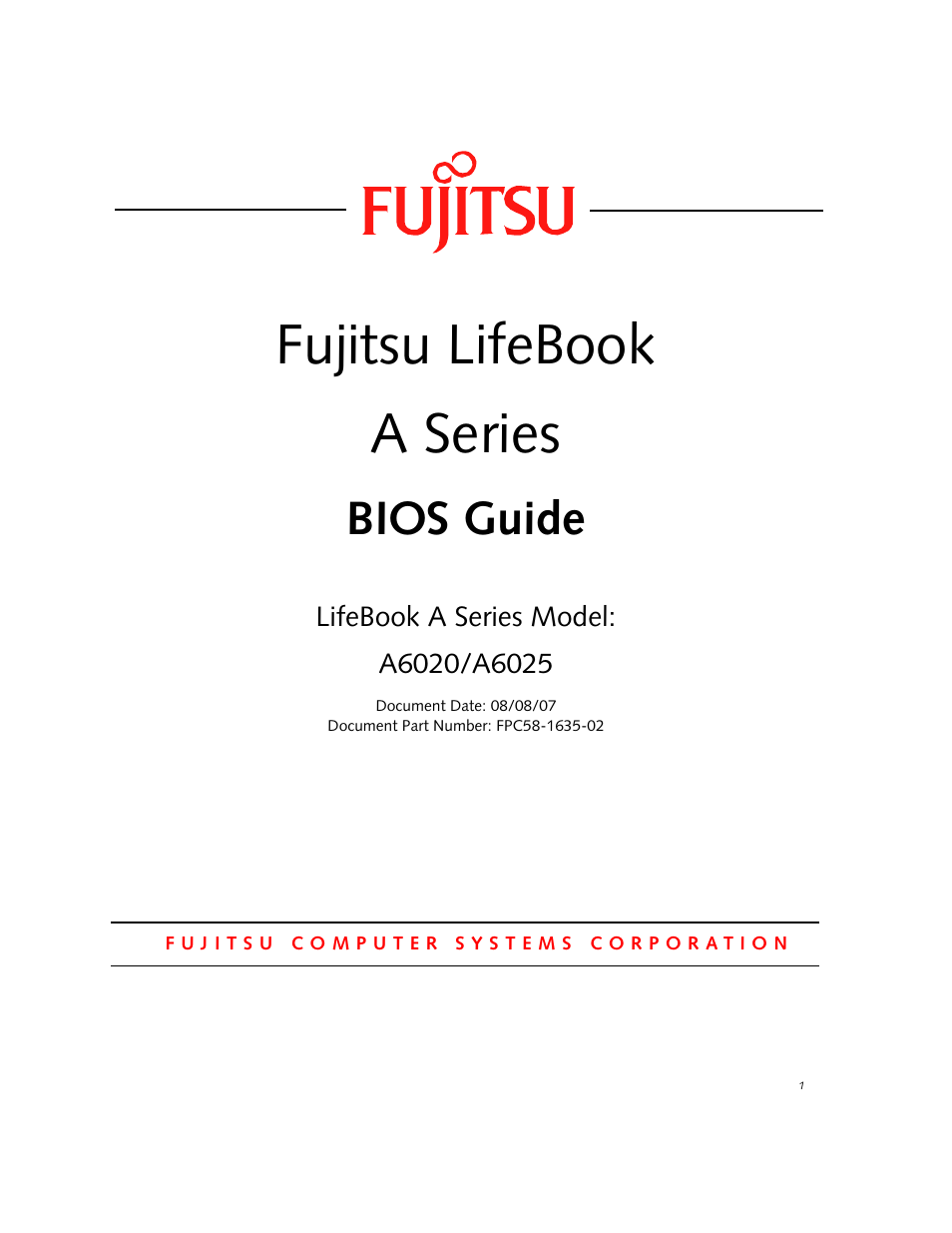 FUJITSU A6020 User Manual | 28 pages