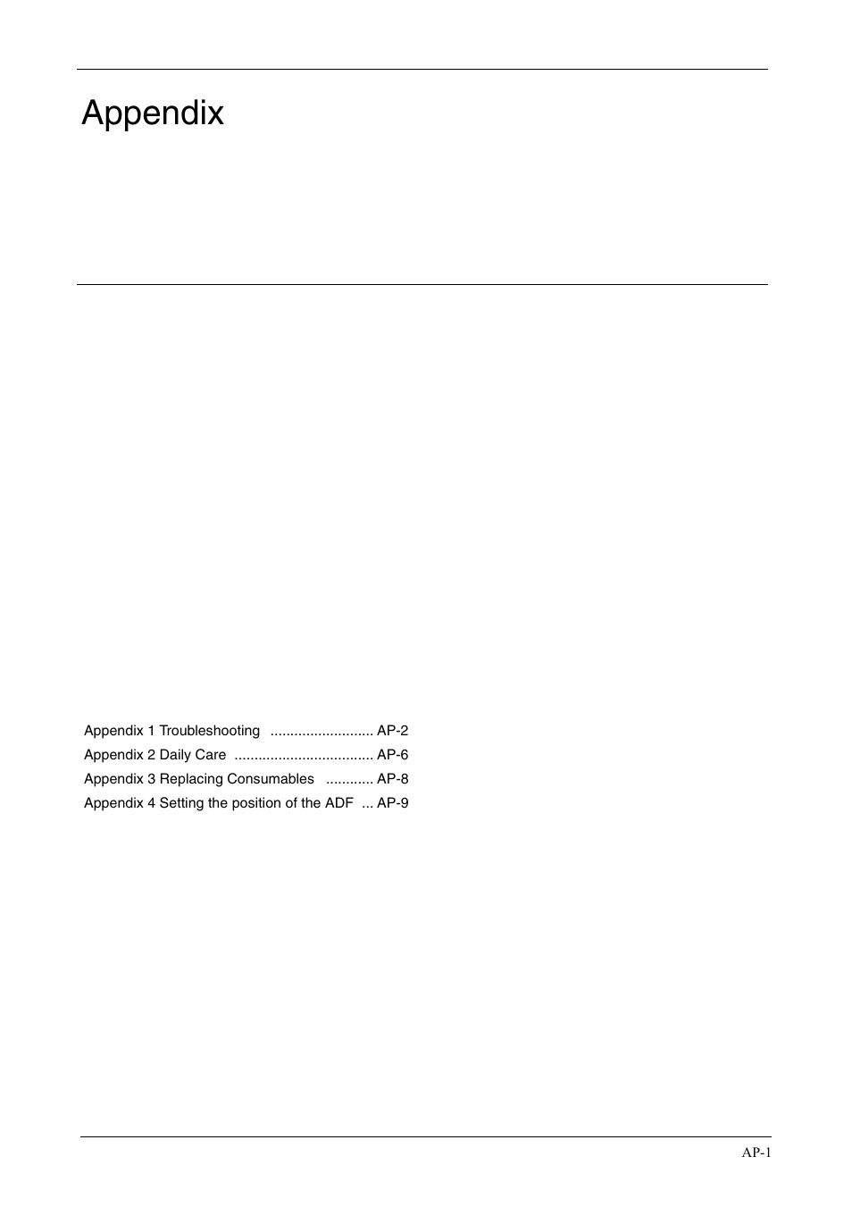 Appendix, Ap-1 | FUJITSU fi-5750C User Manual | Page 31 / 40