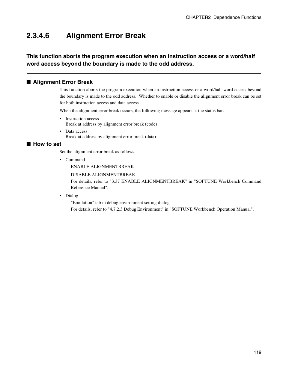 6 alignment error break, Alignment error break | FUJITSU CM71-00329-7E User Manual | Page 129 / 234