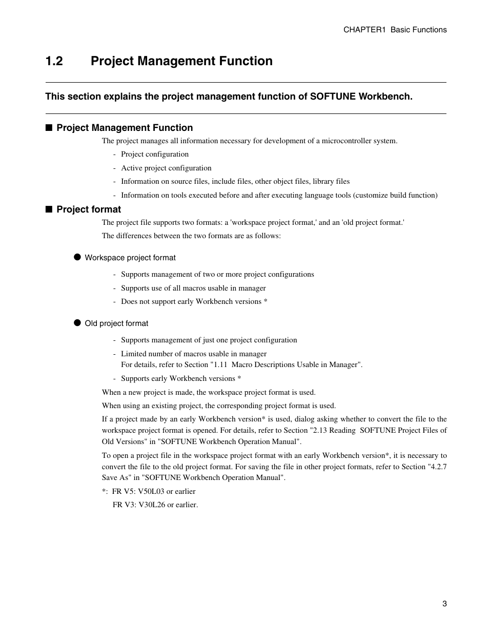 2 project management function, Project management function | FUJITSU CM71-00329-7E User Manual | Page 13 / 234