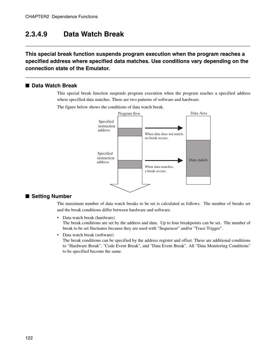 9 data watch break, Data watch break | FUJITSU CM71-00329-7E User Manual | Page 132 / 234